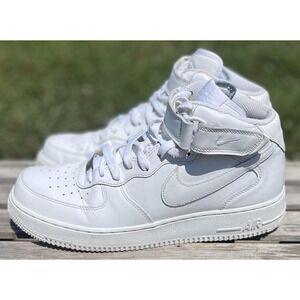 Nike Air Force 1 Mid Shoes Mens Size 12 Classic Basketball Leather‎ Sneakers